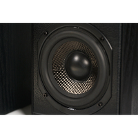 Samtronic Enceintes bibliothèque passives 2.0 canaux 50W 4 pouces avec super basses HIFI et mini amplificateur 20Hz-20KHz