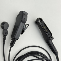 Casque radio bidirectionnel MOTOROLA PMLN8343 avec tubes auriculaires conducteurs transparents pour talkie-walkie R7 FKP R7 NKP R7A