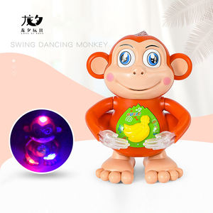 LONGXI mono de juguete de dibujos animados intermitente rodillo caminar animales juguetes LED plástico Anime juguetes <span class=keywords><strong>bailando</strong></span> <span class=keywords><strong>monos</strong></span> - Product Image 3