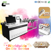 Impresora Automática Chicai A3 de 3 Lados para Bandejas de Huevos, Máquina de Impresión con Tinta Ecológica para Bandejas de Pulpa de Frutas y Huevos
