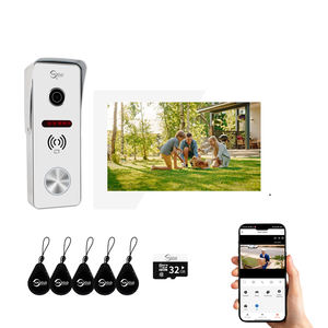 <span class=keywords><strong>Videoportero</strong></span> para Apartamentos con Monitor Táctil de 7 Pulgadas, 1080P, Kits de Teléfono Inteligente para Puerta TUYA, Desbloqueo con Tarjeta IC <span class=keywords><strong>3</strong></span> en 1, Resistente al Agua, con Sensor de Movimiento - Product Image 1