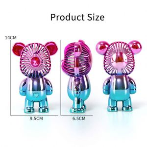 Cooling Portable Hand Held Personal Strap <b>Table</b> Pocket <b>Mini</b> Rechargeable Handheld Bear Fan - Product Image 2