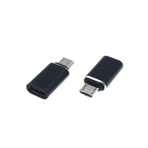 Adaptateur Micro USB vers USB C, adaptateur de transfert de données, pour Galaxy S7/S7 Edge/S6/<span class=keywords><strong>J7</strong></span>, <span class=keywords><strong>LG</strong></span> G4 et autres appareils (noir) - Product Image 2