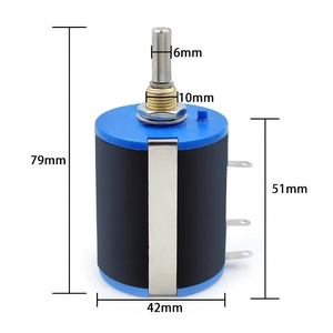BONENS WXD4-23 4.7K <span class=keywords><strong>Ohm</strong></span> 3W Potentiomètre bobiné multi-tours à 5 bornes - Product Image 2