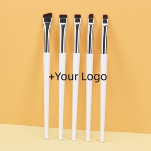 Pinceau Eyeliner à Tête Plate Marque Blanche Pinceau Sourcils Ultra Fin Logo Personnalisé Brosses à Maquillage Portable pour Contour des <span class=keywords><strong>Yeux</strong></span> et Sourcils - Product Image 3