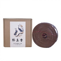 Encens en spirale de bois de santal 24 heures, fabriqué en Chine, naturel, longue durée, aux senteurs de genévrier chinois et d'agarwood noir, pour les temples bouddhistes et l'usage domestique