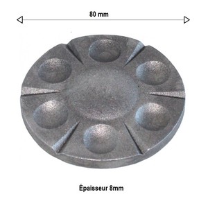 Componenti in ferro battuto elementi forgiati rotondi in lamiera di acciaio copertura sigillante con foro di ferro <span class=keywords><strong>per</strong></span> cancello recinzione corrimano ringhiera - Product Image 2