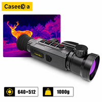 Lunette thermique Caseeda FOCUS Series 640x512 pour la chasse avec télémètre laser, calculateur balistique, enregistrement vidéo WiFi