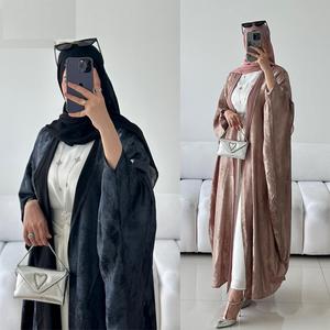 热卖阿巴亚女性穆斯林服装时尚阿巴亚迪拜适度闪光伊斯兰服装土耳其迪拜阿巴亚 - Product Image 3