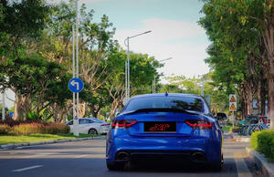 Aile de queue de coffre de voiture en Fiber de carbone véritable de Style B8 B8.5 R pour Audi A5 S5 aileron arrière Bodykit 08-16 - Product Image 4