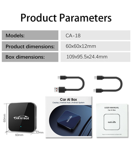 Adaptador Inalámbrico Carplay <span class=keywords><strong>3</strong></span> en 1 de Fábrica OEM Compatible con Youtube <span class=keywords><strong>Netflix</strong></span> para Android Auto AI Box - Product Image 6