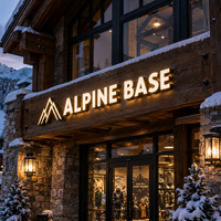 Enseignes lumineuses LED personnalisées pour entreprises, enseignes de nom de magasin, panneaux lumineux extérieurs, impression de logos LED illuminés