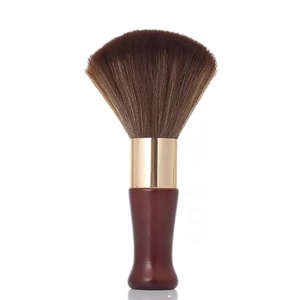 Cepillo Redondo de Fibra Natural para Cuello y Cara, con Mango de Madera, para Peluquería y Barbería, Tamaño Personalizado, Venta al por Mayor - Product Image 3