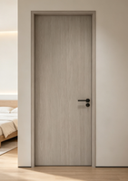 Porte pivotante intérieure multicouche en MDF avec isolation acoustique, porte battante en aluminium et bois pour villa, appartement, décoration moderne de la maison