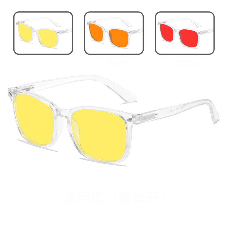 Transparent Red orange Lens