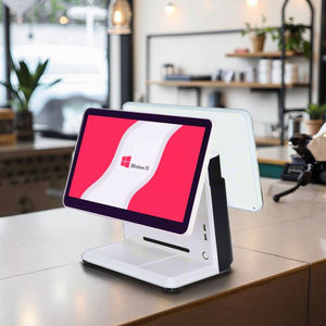 Windows I5 4210M Pantalla táctil Pantalla dual Soporte de cobre Caja registradora 4 + 128G - Product Image 2