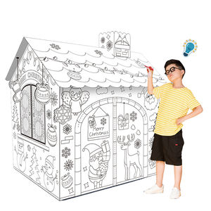 Rumah Doodle 3D Mainan Edukasi Lainnya untuk Anak-anak, Lukisan DIY Buatan Tangan Ukuran Besar - Product Image 1