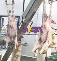 Machine complète de dépeçage de 200 moutons et chèvres pour l'équipement de transformation de la viande