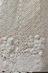 Vestido de punto sin tirantes para mujer, patrón delicado, diseño informal con cordones, estilo suave y relajado - Product Image 4