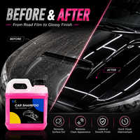 Shampooing auto haute concentration OEM, marque privée, liquide rose, savon de nettoyage pour voitures, fourniture d'usine