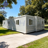 Grande Maison Conteneur Préfabriquée Portable Extensible 20Ft 30Ft 40Ft Villa Préfabriquée 2 4 5 Chambres Casa Portable