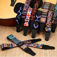 Sangle de guitare personnalisée fabriquée en Chine avec extrémités en cuir, sangles réglables adaptées aux guitares acoustiques, classiques, électriques et basses