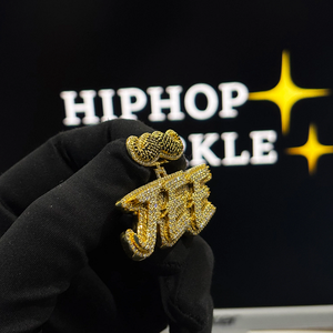 Luxury <b>Custom</b> <b>Name</b> Pendant Iced Out Moissanite <b>Necklace</b> Charm Personalized Hip Hop Jewelry for Men Women Rapper Fashion - Product Image 1