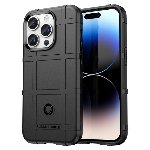 Wholesale Rugged Shield Mobile Phone Case for iPhone 14 Pro Max Shockproof TPU 13 Pro 15 16 Plus Back Cover
