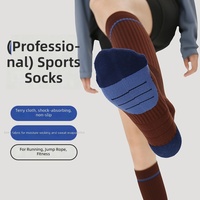 Chaussettes de sport pour femmes, pour la course, le saut à la corde, amincissantes, rehausseuses de la silhouette, pour l'entraînement, le yoga, chaussettes de compression hautes jusqu'au genou, vente en gros