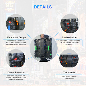 <b>Foldable</b> Easy Installation Die Cast Aluminum Cabinet P2.6 P2.976 P3.91 Indoor Rental Led Advertising Display Screen for Event - Product Image 6