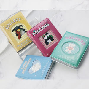 INS karikatür sevimli albümü Hollow aşk mini albüm 3 inç kartpostal depolama kitap kpop albümü kart sahipleri - Product Image 5