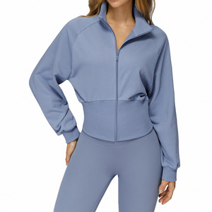 Sudadera con cuello alto y cremallera para mujer Zechuang, chaqueta deportiva cortavientos de manga larga, abrigo para correr al aire libre en otoño e invierno EWT2500 - Product Image 5
