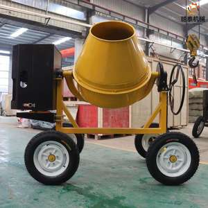 180 °   Drehbarer Betonmischer Mobile Zementmischmaschine mit Rädern für Baustellen - Product Image 3