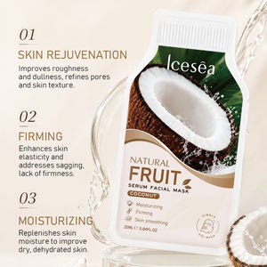 Fabricant en gros OEM/ODM Marque privée Masque en feuille raffermissant à l'acide hyaluronique, au collagène hydrolysé, à la vitamine E et à l'extrait de noix de coco - Product Image 4