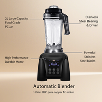 Blender Komersial Lohas, Prosesor Minuman Kuat, Pembuat Minuman Beku, Peralatan Persiapan Makanan