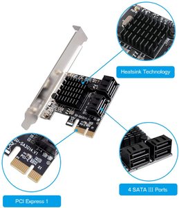 Thẻ Điều Khiển PCIe X1 Đến 4 Cổng <span class=keywords><strong>SATA</strong></span> 3.0 - Product Image 3