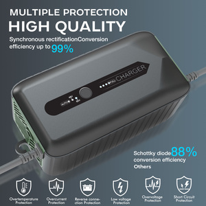 Cargador de bicicleta eléctrica de alta potencia de 48V/60V 3A adecuado para varios modelos con baterías de plomo-ácido y varios enchufes disponibles - Product Image 3