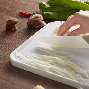 Rectangle <b>Plastic</b> Non Slip 2-Sided Tilted Downward Cutting Board for Kitchen - Product Image 5