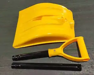 90cm D grip metal long handle 3 detachable square snow scoop shovel cleaning tools