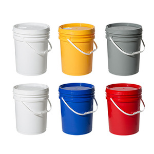 Vente flash : <span class=keywords><strong>Seau</strong></span> en plastique PP de <span class=keywords><strong>5</strong></span> gallons (20 <span class=keywords><strong>litres</strong></span>), durable, épaissi, de qualité alimentaire, avec couvercle et poignée pour liquides - Product Image 1