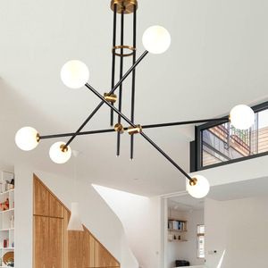 Or Moderne Lustres Plafond Luminaire Suspendu <span class=keywords><strong>spoutnik</strong></span> <span class=keywords><strong>lustre</strong></span> postmoderne Nordique Lampe suspendue moderne décor <span class=keywords><strong>lustre</strong></span> - Product Image 4