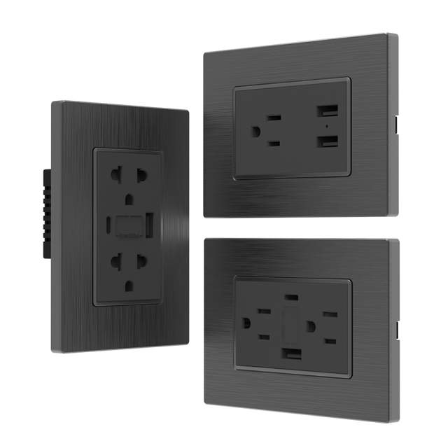 IGOTO Traditional US Standard Switches Tailored by Factory for Home Theater Power Control Electric Switches and Sockets