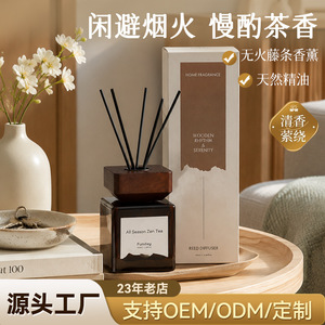 Funday <b>Reed</b> <b>Diffuser</b> 100Ml All Season Zen Tea Home Fragrance Wooden Rhythm Serenity - Product Image 2