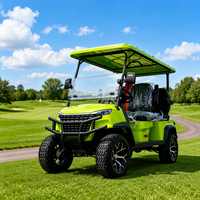 Voiturette de golf électrique avec toit et pare-brise, certifiée CE, personnalisable OEM