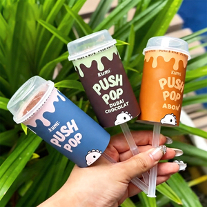 Tube cylindrique personnalisé avec couvercle pour desserts, glaces et tiramisu – Nouveau, unique, écologique, à emporter - Product Image 2