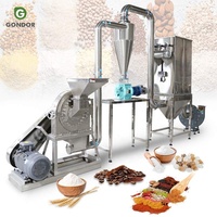 Zoutmaïs maalmachine mini suiker rijstmeel molen plant PVC pulverisator moringa poeder droge maalmachine