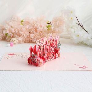 Cartes 3D Pop-up en papier découpé au laser avec logo personnalisé pour les anniversaires et les cadeaux de fêtes - Product Image 4