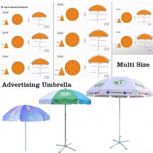 Sombrillas de Playa Protectoras UV Personalizadas al por Mayor, Sombrilla Protectora de 8 Varillas, Sombrilla Universal para el Sol - Product Image 5