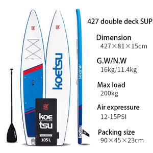 Vente en gros de planches de surf gonflables portables à double couche, idéales pour la course et les activités nautiques, à bas <span class=keywords><strong>prix</strong></span>. - Product Image 4