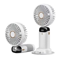 Ventilateur Électrique Portable USB Rechargeable Silencieux à Vent Puissant 5 Vitesses – Nouveauté en Gros